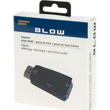 Blow Adapter AV Blow 92-121# Przej.hdmi wtyk - vga gniazdo+gn.3,5