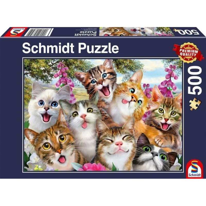Schmidt Spiele Puzzle PQ 500 Koty robią selfie G3