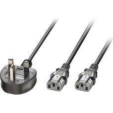 Microconnect Kabel zasilający MicroConnect UK 3 Pin to 2 x IEC C13 2.5m