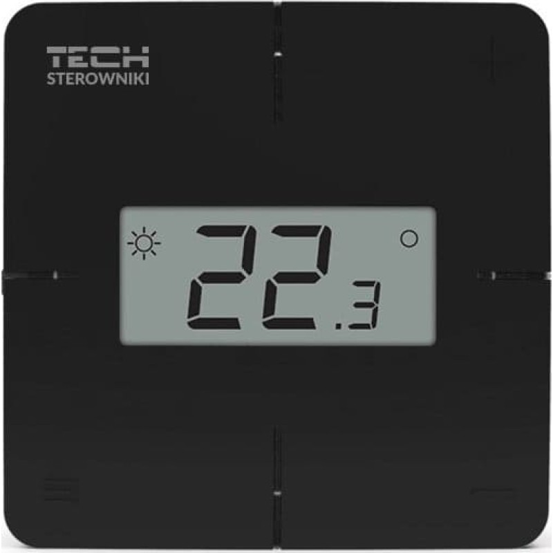 Tech Tech przewodowy regulator pokojowy R-X dedykowany do listwy L-X czarny STRXBK