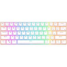 Royal Kludge Klawiatura Royal Kludge Klawiatura mechaniczna Royal Kludge RK61 RGB, brown switch (biała)
