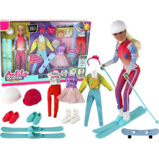Leantoys Lalka Dla Dzieci Anlily 4 Sporty Narty Snowboard Joga Balet Akcesoria