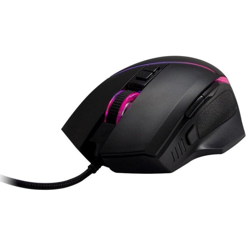 Triton Mysz TRITON Inter-Tech GT-100 RGB myszka Po prawej stronie USB Typu-A Optyczny 6400 DPI