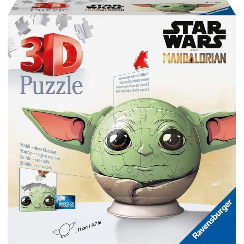Ravensburger Puzzle 3D 72 Star Wars Grogu Kula