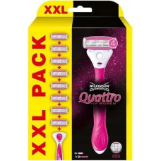 Wilkinson Quattro For Women maszynka do golenia z wymiennymi wkładami dla kobiet + 8 wkładów