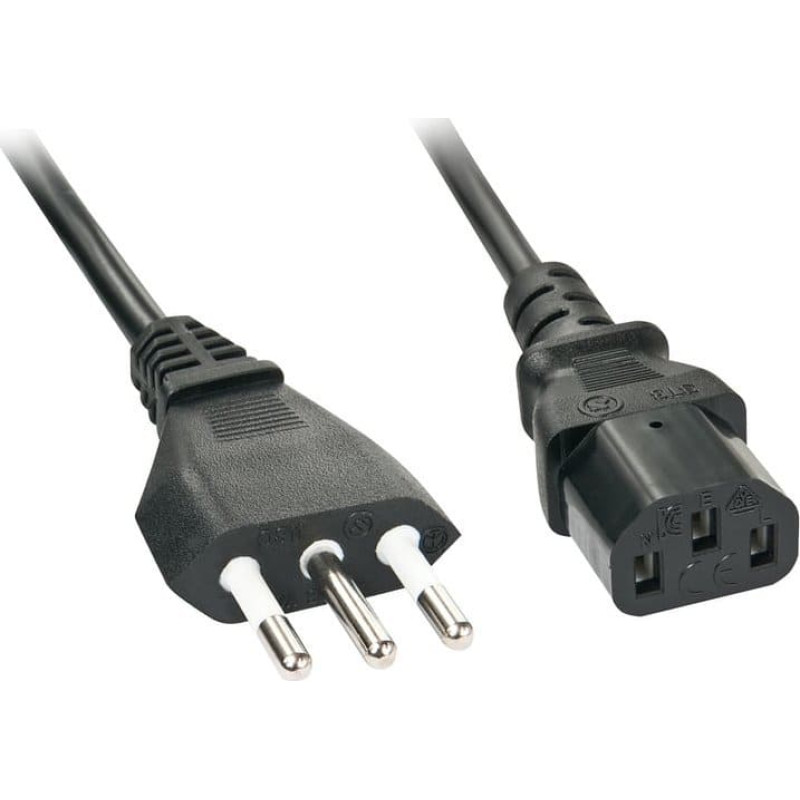 Lindy Kabel zasilający Lindy Lindy 30414 kabel zasilające Czarny 3 m CEI 23-16 C13 panel