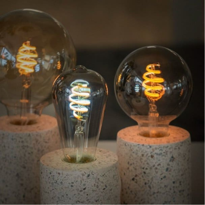 Avanca International Bv Hombli smarte Filament Glühbirne, G95, E27, CCT, Smokey