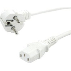 Triton Kabel zasilający TRITON Kabel zasilający ROLINE GREEN, prosty IEC-żeński, biały, 0,8 m