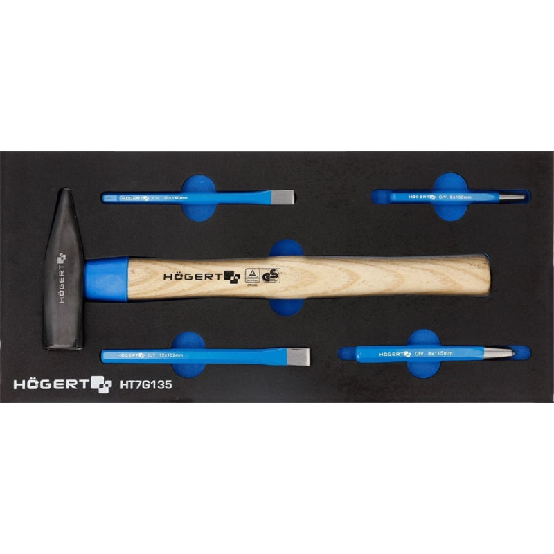 Airpress Zestaw narzędzi Airpress WKÅAD DO SZAFKI NARZÄDZIOWEJ EVA , ZESTW 5 NARZÄDZI