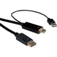 Triton Kabel TRITON ROLINE Kabel HDMI UltraHDTV - DisplayPort, M/M, czarny, 3 m
