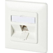 Metzconnect Btr BTR Data Outlet C6Amodul, Cat 6A, 180°, 1-port, flush-mount, pure white RAL 9010 - 130B11D11002-E