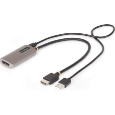 Startech Adapter AV StarTech StarTech 148B-HDMI-DP-8K adapter kablowy 0,3 m HDMI Typu A (Standard) DisplayPort Czarny, Srebrny