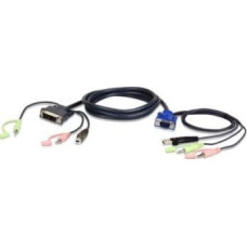 Triton Kabel TRITON ATEN 2L-7DX3U Kabel KVM VGA-DVI 3 m, czarny, 3 m
