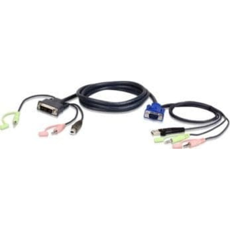 Triton Kabel TRITON ATEN 2L-7DX3U Kabel KVM VGA-DVI 3 m, czarny, 3 m