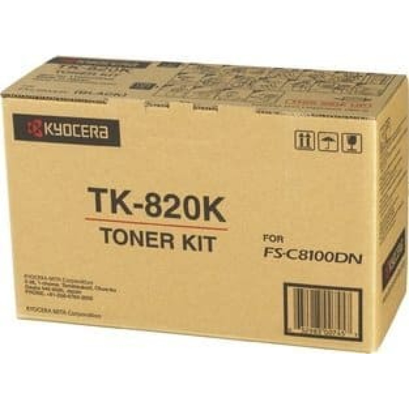 Kyocera Toner Kyocera KYOCERA TK-820K, 15000 pages, Black