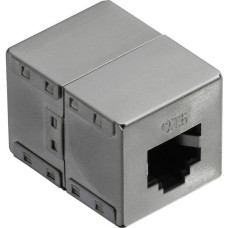 Logilink Złączka RJ45- RJ45 żeńsko/żeńska kat.6, ekranowana, metal (NP0054)
