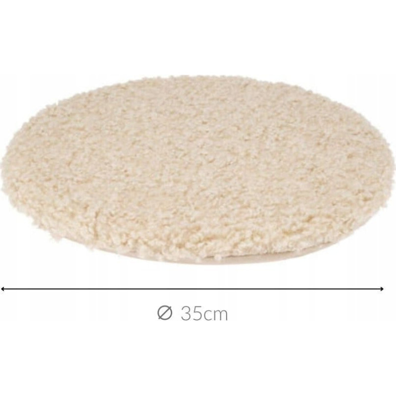 Home Styling Collection Poduszka na krzesło okrągła TEDDY boucle, Ø 35 cm