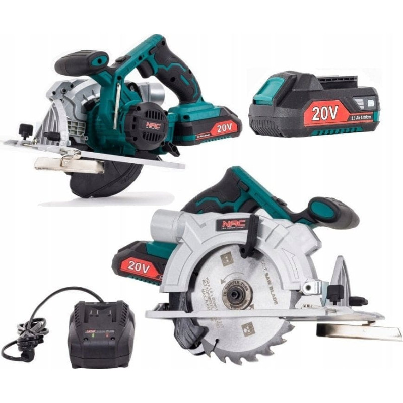 NAC Pilarka tarczowa NAC NAC PILARKA TARCZOWA 20V 165mm   1x 2,0Ah