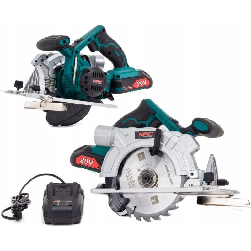 NAC Pilarka tarczowa NAC NAC PILARKA TARCZOWA 20V 165mm   1x 2,0Ah