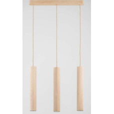 Alfac Lampa wisząca Alfac Alfa Anaid 62281 lampa wisząca zwis 3x40W GU10 drewniana