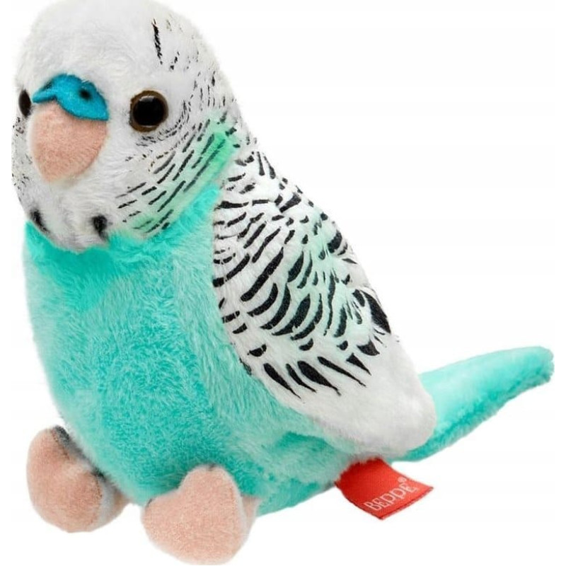 Beppe Papuga falista lazurowo-biała 13cm 13954 21731
