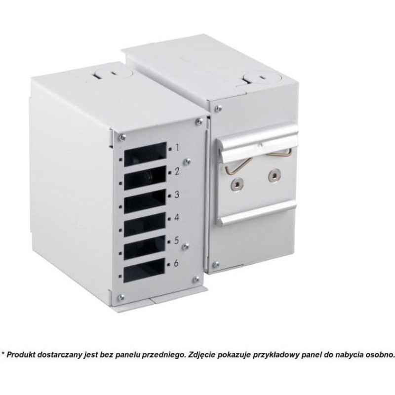 EFB EFB 53705.1v3 EFB Przełącznica światłowodowa na szynę DIN, przemysłowa, bez panela przedniego