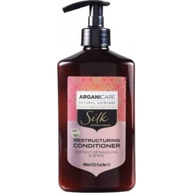Arganicare Arganicare Silk Odżywka rozplątująca włosy z jedwabiem 400 ml