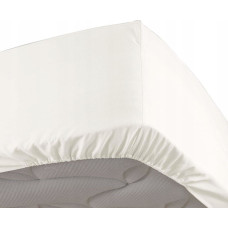 Douceur D`interieur Prześcieradło z gumką 160 x 200 cm, kolor ivory