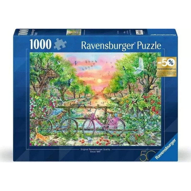 Ravensburger Puzzle 1000 Amsterdam 50 urodziny