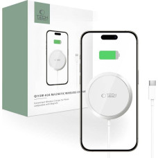 Tech-Protect Ładowarka Tech-Protect TECH-PROTECT QI15W-A34 MAGNETIC MAGSAFE WIRELESS CHARGER WHITE