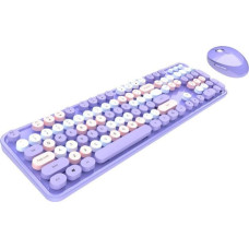 Mofii Klawiatura + mysz Mofii Bezprzewodowy zestaw klawiatura + myszka MOFII (fioletowy)