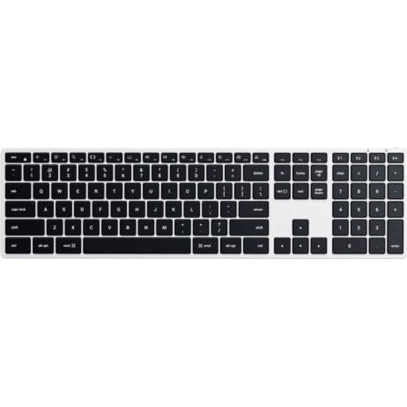 Satechi Klawiatura Satechi Satechi Slim X3 - klawiatura z układem numerycznym Bluetooth do czterech urządzeń USB-C (silver)