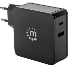 Manhattan Ładowarka Manhattan 1x USB-A 1x USB-C 3 A (180214)