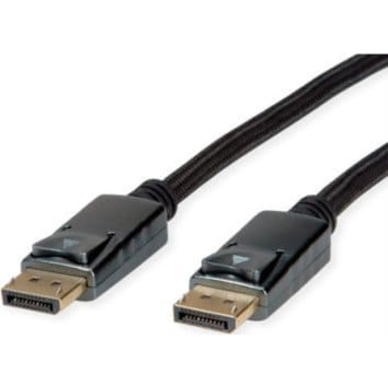 Roline Kabel ROLINE DisplayPort, DP v1.4, M/M, czarny/srebrny, 3 m
