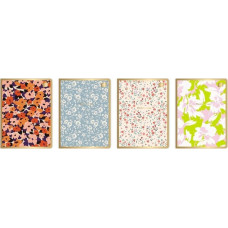 Interdruk Zeszyt A5/60K kratka Metallic Floral (10szt)