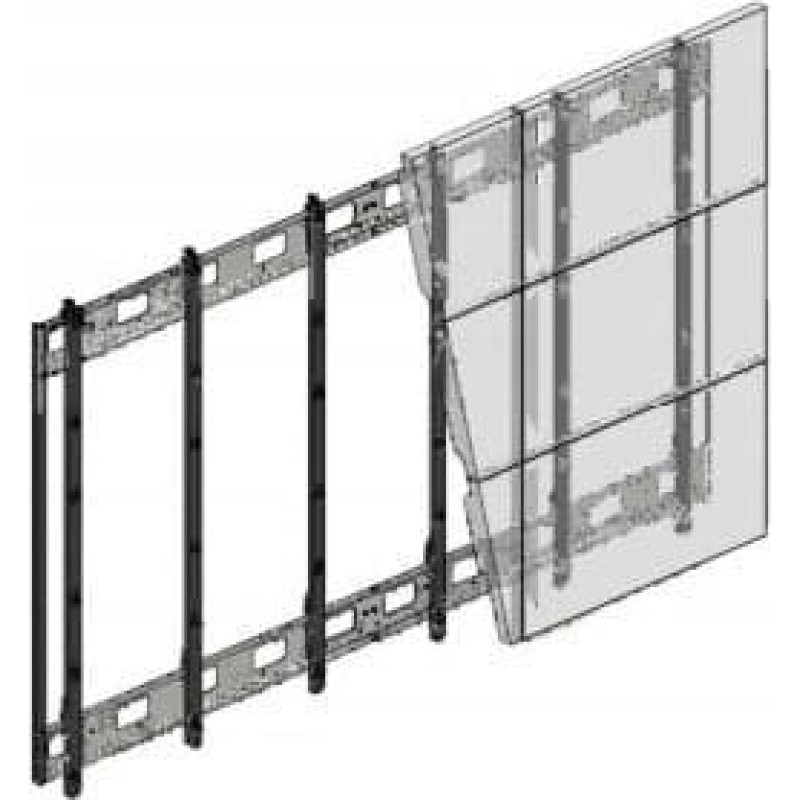 Hagor HAGOR VWR 2x3 55 Landscape feinjustierbarer Videowall Mehrfachrahmen Tragl pro display 30kg VESA Norm 600x400 Wandabstand 67mm