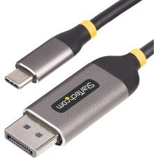 Startech Adapter AV StarTech StarTech 142-USBC-DP-8K-10F adapter kablowy 3 m USB Type-C DisplayPort Czarny, Szary