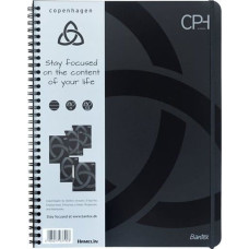 Hamelin Notesbog bantex cph 400063589 n/bog a4 linjeret sort