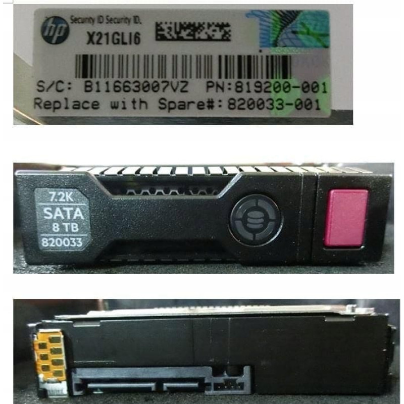 HP Dysk HP DRV HD 8TB 6G 7.2K 3.5 SATA