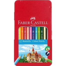 Faber-Castell Kredki Zamek 12 kolorów op. metal. FABER CASTELL