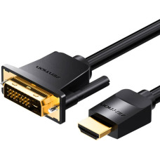 Vention Adapter AV Vention Vention ABFBH adapter kablowy 2 m HDMI Typu A (Standard) DVI-D Czarny