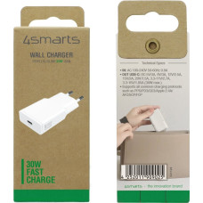 4Smarts Ładowarka 4smarts 4smarts Netzladegerät PDPlug Slim 30W GaN 1C, weiß