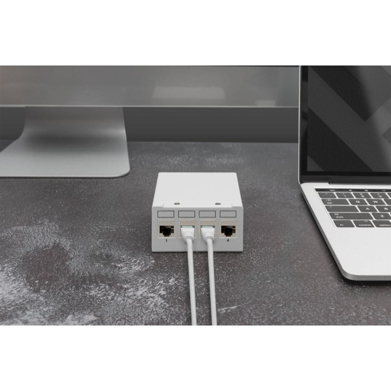 Digitus Digitus Módulo Keystone CAT 6A, revestido, sem ferramentas - 4 kst