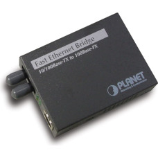Planet FT-801 network media converter 100 Mbit/s 1310 nm Multi-mode Black