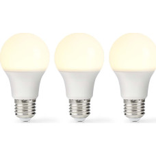 Nedis Nedis LBE27A602P3 lampa LED Ciepłe białe 2700 K 8,5 W E27 F
