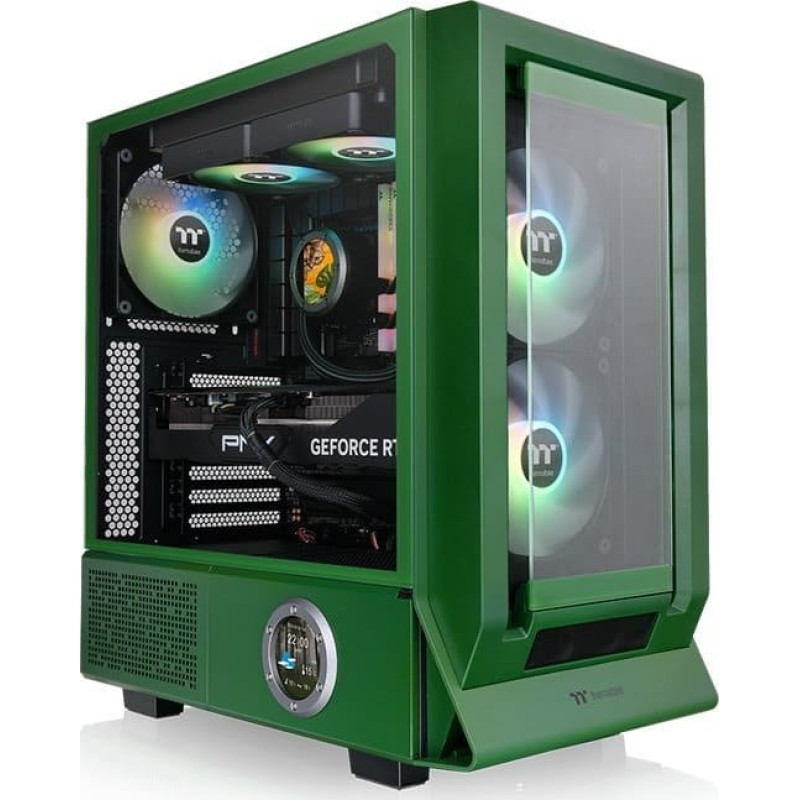Thermaltake Obudowa Thermaltake Thermaltake Ceres 350 MX , Tower Case (Dark Green, Tempered Glass x 2)
