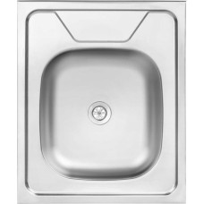 Kuchinox Zlewozmywak Kuchinox SK6_010T / KUCHINOX / ZLEW / 60 STALOWY NAKŁADANY 60X50 1KOM, GŁADKI + SYFON (OKS_B13Y)  /