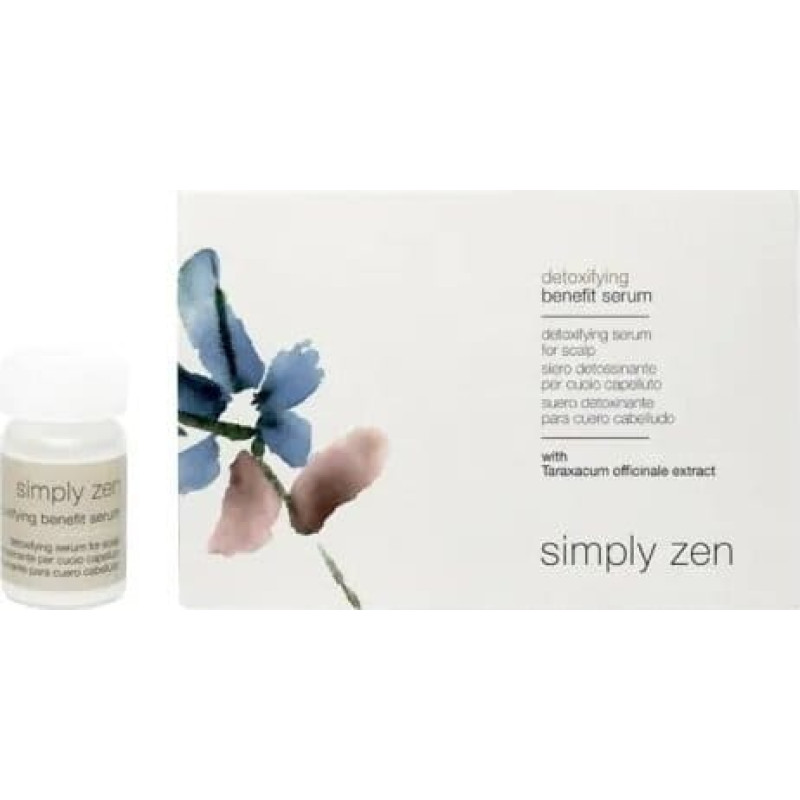 Simply Zen Set, Simply Zen, Detoxifying, Leave In Scalp Treatment Serum, For Detoxing, 12 pcs, 5 ml For Women