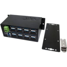Exsys EXSYS EX-1113HMS 16-portowy koncentrator USB 3.0/3.1(Gen1) Din-Rail-Kit 15KV ESD z ochroną przeciwprzepięciową