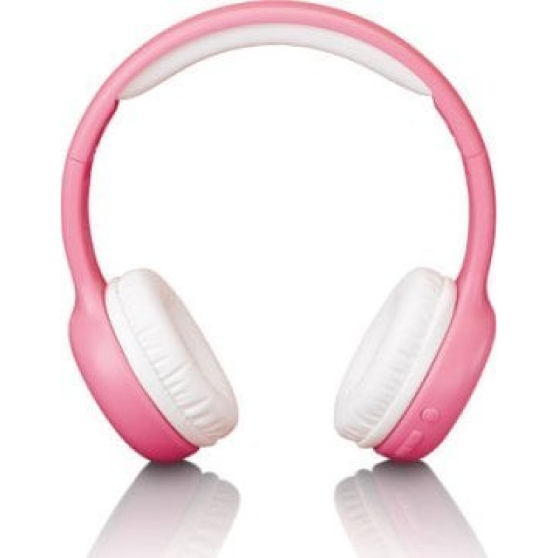 Lenco Słuchawki Lenco LENCO Kids BT Kopfhörer mit Stickern, rosa
